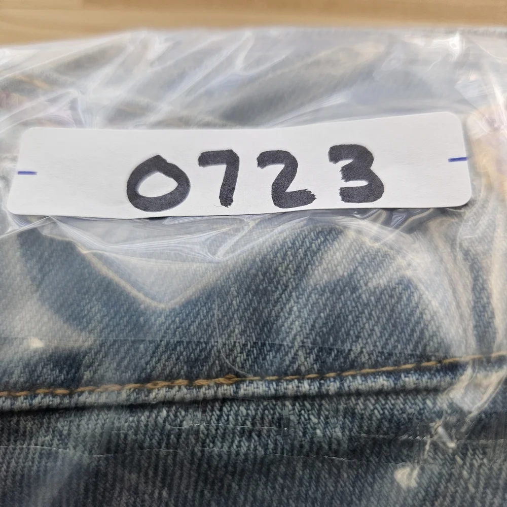 Urban Outfitters BDG Womens High Rise Patchwork Boho Flare Raw Hem Jeans Sz 27 - Picture 16 of 16